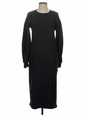 Something navy black sweater midi dress